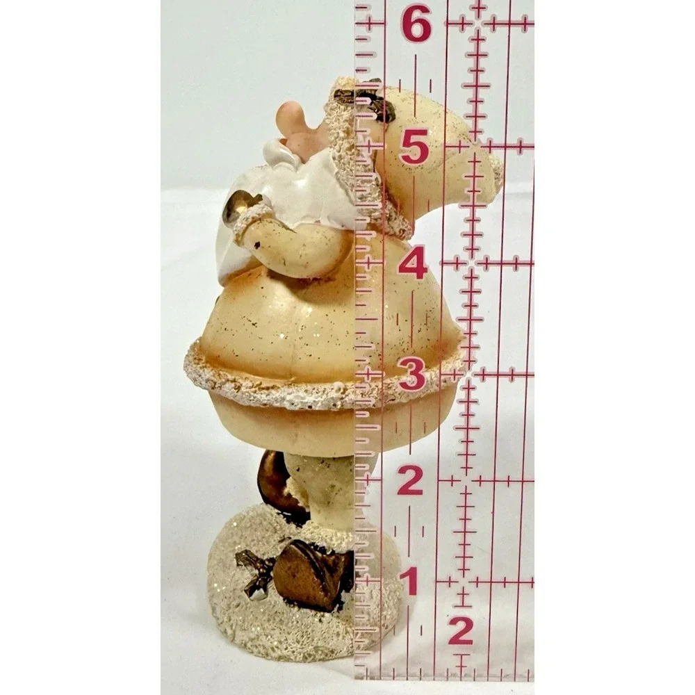 Greenbrier Santa Bobble Body Spring Figure 6in Gold 2006 Collectible